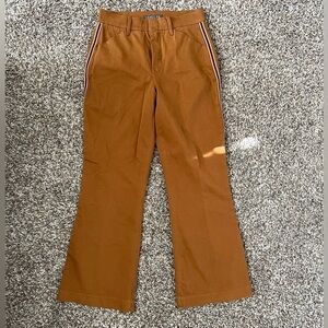 Level 99 Tan Fit & Flare Jeans Decorative Side Stripe